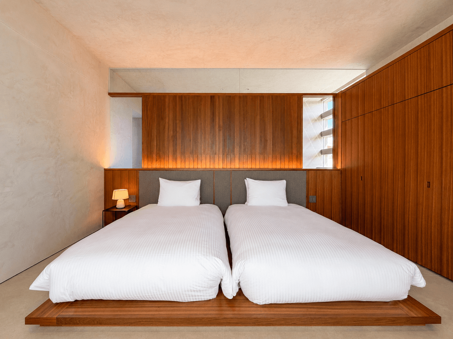 Bedroom 1 with two single beds